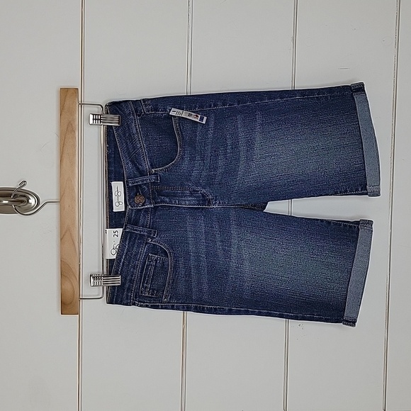 NWT Jessica Simpson size 25 blue medium wash jean shorts - Picture 1 of 2